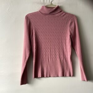 WD.NY Pink Turtleneck Sweater